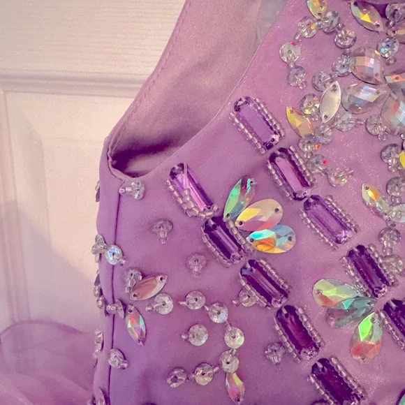 Lavender toddler pageant  dress - Picture 3 of 6